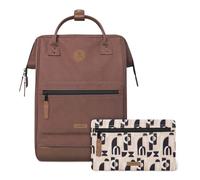 Cabaïa Rucksack Adventurer Carcassonne – veganes Nubuk – Größe L Braun