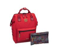 Cabaia Rucksack Adventurer Recycled Oxford Medium 23 Liter Akranes Rot
