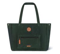 Cabaia Maxi Tote Bag Velvet Shopper Tasche 40 cm grün