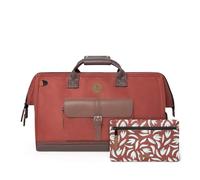 CABAIA - Reisetasche Duffle Adventurer Lobito 40L - Handgepäck 45x30x29 cm - Wasserabweisend & Vegan - 2 Taschen - Schuhfach - Weekender & Sporttasche für Damen & Herren - Orange