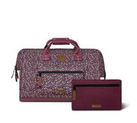 CABAIA - Reisetasche Duffle Adventurer Lausanne 40L - Handgepäck 45x30x29 cm - Wasserabweisend & Vegan - 2 Taschen - Schuhfach - Weekender & Sporttasche für Damen & Herren - Rosa