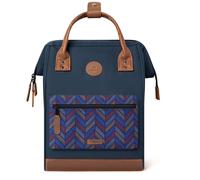 Cabaïa - Adventurer Rucksack Chicago Medium 18L - Wasserabweisend - Laptopfach bis zu 13 Zoll - 2 Vordertaschen - vegan zertifiziert - Rucksack für Reisen und Arbeit, Damen & Herren - Blau