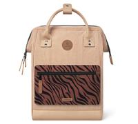 Cabaïa - Adventurer Rucksack Luxor Medium 18L - Wasserabweisend - Laptopfach bis zu 13 Zoll - 2 Vordertaschen - vegan zertifiziert - Rucksack für Reisen und Arbeit, Damen & Herren - Beige