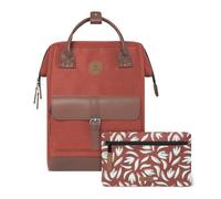 Cabaïa Rucksack Adventurer Medium aus veganem Leder - 23 Liter Rot