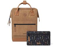 Cabaia Rucksack Adventurer Medium Dubai mit zwei auswechselbaren Vortaschen Camel