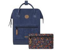 Cabaia Rucksack Adventurer Medium Indianapolis mit zwei auswechselbaren Vortaschen Dunkelblau