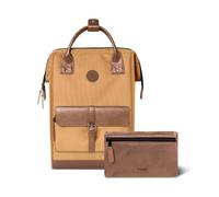 Cabaïa Rucksack Adventurer Launceston Large 23L – wasserabweisend, Laptopfach bis zu 15 Zoll, Braun