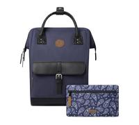 CABAIA Tagesrucksack Medium, Cityrucksack mit austauschbaren Vordertaschen, lila, color=dunkellila