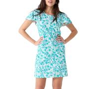 Cabana Life Kurzärmeliges Kleid mit Rüschen, LSF 50+, Resortkleidung, lässiges Sonnenkleid, Rosmarin-Strand, Klein