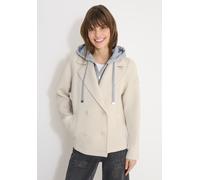 Cabanjacke CECIL, Damen, Gr. XL (44), dust beige, Stoff, Obermaterial 1: 93% Polyester, 7% Elasthan; Obermaterial 2: 82% Baumwolle, 18% Polyester, unifarben, comfort fit normal, ohne Ausschnitt, Bündc