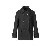 Cabanjacke JOOP "Ortencia", Damen, Gr. 40, schwarz, Web, Obermaterial: 50% Wolle, 45% Polyester, 5% sonstige Fasern, unifarben, regular fit hüftbedeckend, Rundhals, eingesetzt gerader Abschluss, Jacke