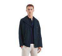 Cabanjacke MARC O'POLO, Damen, Gr. XXL, blau (schwarz navy), Web, Obermaterial: 47% Polyester, 42% Baumwolle, 11% Polyamid, Jacken (58384157-XXL) schwarz navy