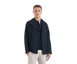 Cabanjacke MARC O'POLO, Damen, Gr. XXL, blau (schwarz navy), Web, Obermaterial: 47% Polyester, 42% Baumwolle, 11% Polyamid, Jacken (58384157-XXL) schwarz navy