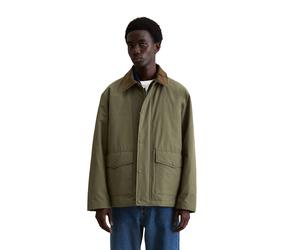 Cabanjacke MARC O'POLO DENIM "regular fit wasserabweisend und leicht wattiert", Herren, Gr. M, schwarz moss, Obermaterial: 60% Baumwolle, 40% Polyamid, regular fit normal, Jacken (50596403-M) schwarz