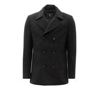 Cabanjacke RICANO "Cabanjacke Vincenzo", Herren, Gr. XXL, grau, Obermaterial: 60% Wolle WO. 40% Polyester PES. Futter: 100% Polyester PES., loose fit, V-Ausschnitt, Jacken, Handgefertigt aus feinster