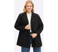 Cabanjacke SHEEGO, Damen, Gr. 42, schwarz, 90% Polyester, 10% Wolle, Einsatz:100% Polyester, Wattierung:100% Polyester, unifarben, Jacken (14096364-42) schwarz