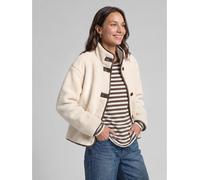 Cabanjacke TOM TAILOR DENIM, Damen, Gr. XXL, beige (light cream beige), Web, Obermaterial: 100% Polyester. Futter: 100% Polyester, unifarben, regular fit, Jacken (49643957-XXL) light cream beige