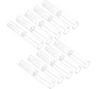 Cabilock 10 Stück Transparente Sechseckige Stifteetuis aus Robustem Kunststoff Kleines Federmäppchen zur Stifteaufbewahrung für Büro Schule und Reisen