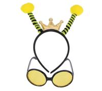 Cabilock 2 Stück Bienenkostüm Set mit Haarband und Sonnenbrille Leichtes Partyzubehör für Erwachsene und Langlebig und Bequem für Fasching Festival und Geburtstagsfeier
