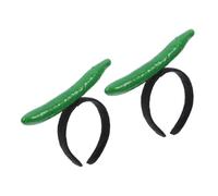Cabilock 2 Stück-pack 3d Gurken Haarbänder Lebensechte Gemüse Stirnbänder für Halloween Karneval Party und Festliche Kostüm Accessoires