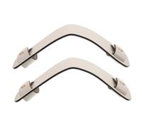 Cabilock 2 Stück Pu-Leder Schultergurtpolster zur Druckentlastung Weiche Abnehmbare Schulterpolster für Handtaschen und Umhängetaschen Geeignet Cremeweiß