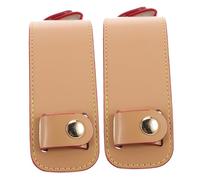 Cabilock 2 Stück Pu-Leder Schulterpolster für Handtaschen Dicke Gepolsterte Schulterauflagen zur Druckentlastung Abnehmbare Schultergurtkissen für Tote Umhänge Sling-Taschen in Honigfarbe