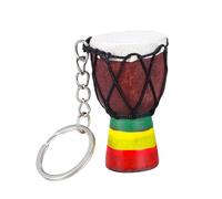 Cabilock 4 Stück Djembe Schlüsselanhänger Afrikanische Trommel Schlüsselanhänger Ornament Djembe Trommel Afrikanische Anhänger Musikinstrument