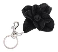 Cabilock Blumen Schlüsselanhänger aus Robustem Pu leder Modischer Auto Taschenanhänger für Frauen Eleganter Schlüsselring mit Blütenmotiv Vielseitiges Accessoire für Schlüssel Rucksack und