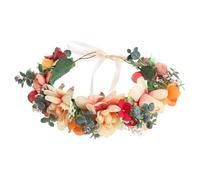 Cabilock Blumenkranz Haarband mit Synthetischem Material Klassischer Stil Einfach zu Tragen für Frauen Geeignet für Engagements und Festivals