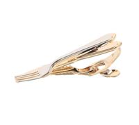 Cabilock Einzigartige Krawattenklammer aus Kupfer in Gabel und Messerform für Herren Minimalistisches Design Verhindert Lockere Krawatten für Hochzeiten und Dinner