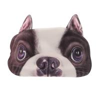Cabilock Niedliche Praktische Augenmaske mit 3d Tiermotiv Hund aus Kurzem Plüsch und Polyester Leicht und Passend für Familien und Hotels