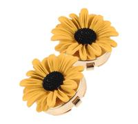 Cabilock Sonnenblumen Abnehmbare Hemdknöpfe Elegante aus Legierung Manschettenknöpfe 2 Stück Robust für Herren und Damen und Geeignet für Freizeithemden und Hochzeitsfeiern