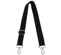 Cabilock Verstellbarer Schultergurt aus Baumwolle für Crossbody Taschen Ersatzriemen Schwarz Praktischer und Langlebiger Canvas Umhängetaschenriemen für Alltag