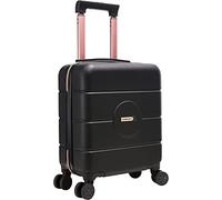 Cabin Max Anode 30L 45x36x20 cm Handgepäck Koffer - leicht, Hartschale, 4 Räder, Leichtes Handgepäck geeignet für Easyjet unter dem Sitz (Schwarta/Rose 45 x 36 x 20 cm)