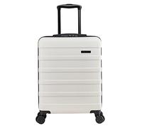 Cabin Max Anode Handgepäck Koffer 55x40x20 - Leicht, Hartschale, Trolley mit 4 Rädern, 3-stelliges Schloss (Farbe: Weiß, Größe: 55x40x20cm)