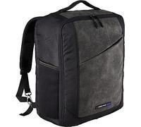 Cabin Max Manhattan Rucksack 40x30x20 cm, 24 l, recycelter Stoff, Fluggenehmigt, Wizz Air -kompatibel, Untersitz-Reisetasche, Schwarz, Reiserucksäcke (Schwarz RPET 40 x 30 x 20 cm)