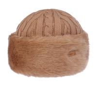 Cable Knit Faux Fur Mütze by Barts beige One Size