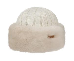 Cable Knit Faux Fur Mütze by Barts weiß One Size