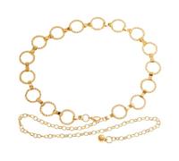 Cadena de Cintura de Metal para Mujer - Joyería de Vientre Estilo Vintage | Diseño Ajustable con 60cm de Circunferencia y 50cm de Extensión, Material Metálico de 100g, Ideal para Vestidos, Bikinis y Fi