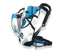 CADOMOTUS Airflow Sportrucksack 30+15L - Fahrrad Rucksack - MTB Rucksack - Inline Skater Rucksack Erwachsene - Ultraleicht und mit Rückenbelüftung, Helmfach und Schuhfach - Cyan Blau