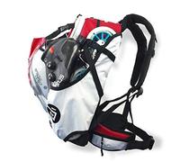 CADOMOTUS Airflow Sportrucksack 30+15L - Fahrrad Rucksack - MTB Rucksack - Inline Skater Rucksack Erwachsene - Ultraleicht und mit Rückenbelüftung, Helmfach und Schuhfach - Rot