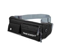 Cadorabo Bauchtasche mit 4 Fächern in AUBERGINEN SCHWARZ - Längenverstellbare Wasserdichte Hüfttasche Gürteltasche Handytasche mit 4 Fächern