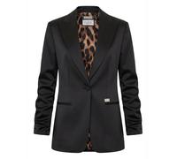 Jackenblazer PHILIPP PLEIN "Blazer", Damen, Gr. S, schwarz (02, schwarz), Stoff: 4% Elasthan, 96% Polyester. Futter: 100% Polyester, Blazer (58903732-S) 02, schwarz