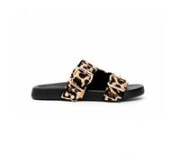 CAFÃ‰ NOIR Para Mujer. Sandalias De Piel Multitiras Abombadas Y Strass BLACK 5
