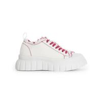 Cafè Noir C1DG9004V003370 SCHNÜR-Sneaker MIT KONTRASTNÄHTEN Bianco/Fuxia 37