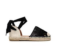 Cafè Noir C1HG9020N027380 Sandalen AUS Stoff MIT Pailletten AUF DEM SEILBODEN Nero/ORO 38