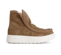 CAFèNOIR - Damen-Ankle-Boot Mit Mokassin-Besatz Und Kunstfell, Für Frauen, Farbe Beige, Größe 38