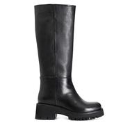 Cafe Noir Leder-Stiefel in Schwarz - Größe 40 | Damen Stiefel