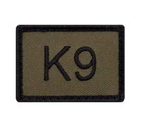 Café Viereck ® Bundeswehr K9 Taktik Zeichen Gestickt mit Klett - 5 cm x 3,5 cm