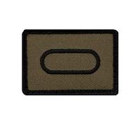 Café Viereck ® Bundeswehr Panzertruppe Taktik Zeichen Gestickt mit Klett - 5 cm x 3,5 cm